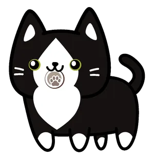 min mascot holding the logo